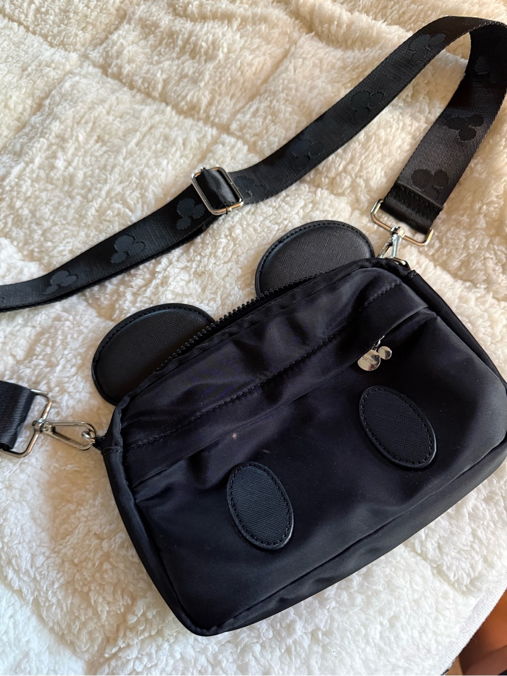 Black Mickey Ear Crossbody Bag
